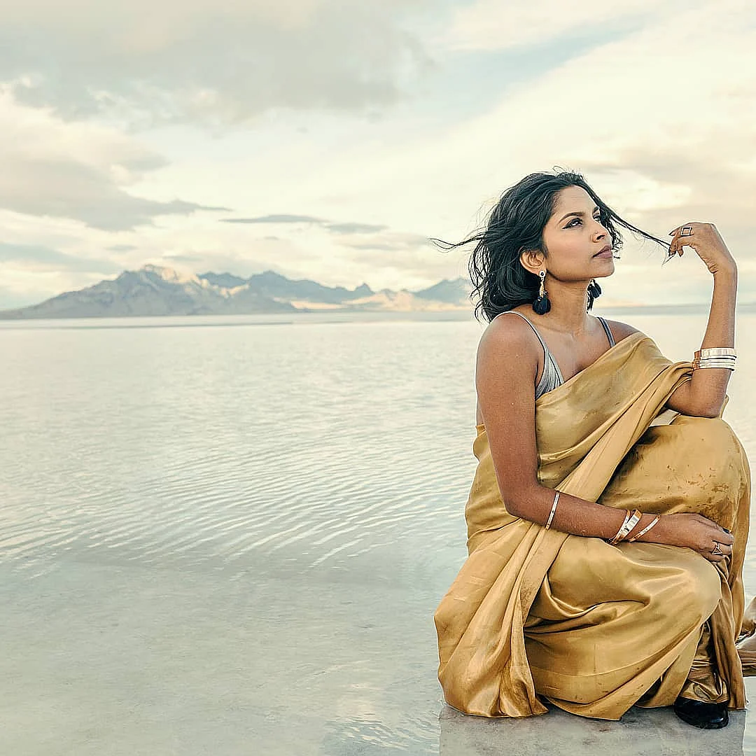 <div class="paragraphs"><p>Navz47 in her song <em>Kaathadi.</em></p></div>