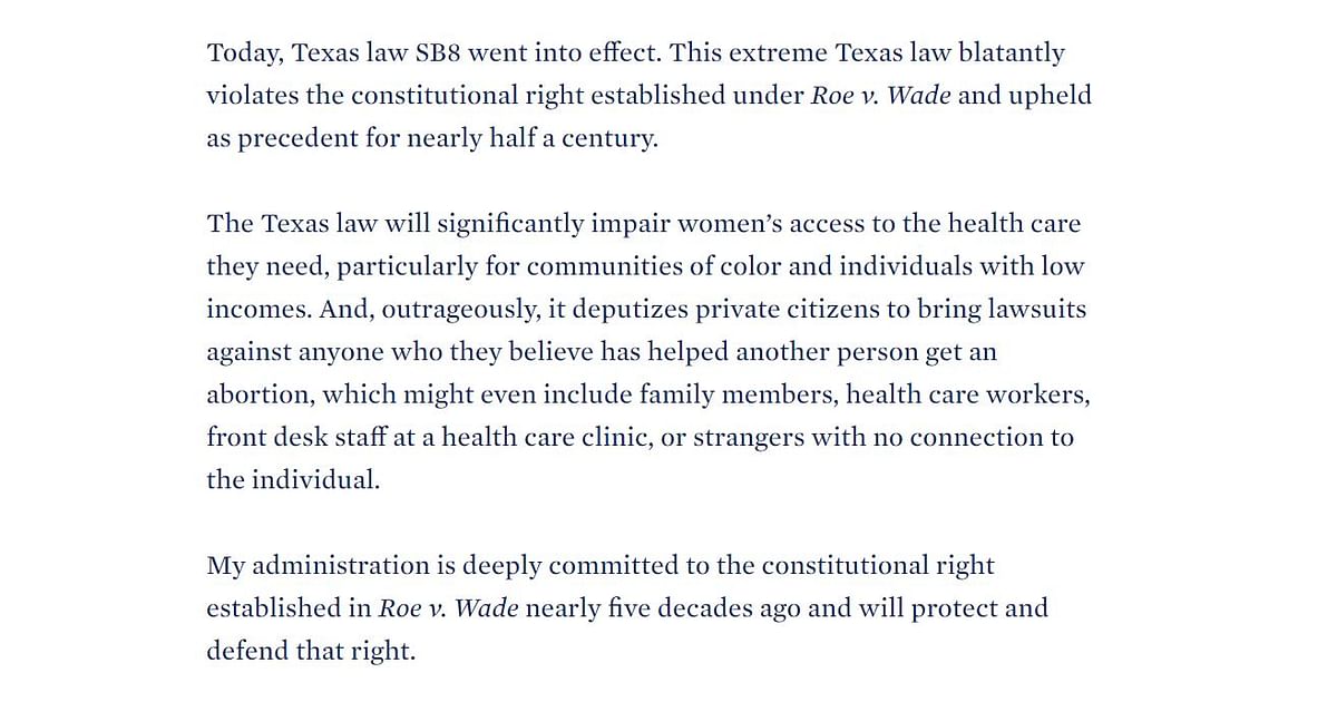 The Heartbeat Act was implemented on 1 September and focuses on almost a complete ban on abortion in Texas.