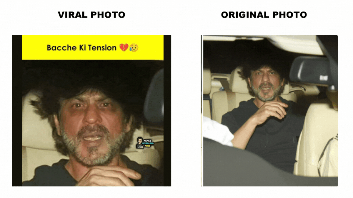 The 2017 photograph was taken when Shah Rukh Khan's car accidentally ran over a photographer.