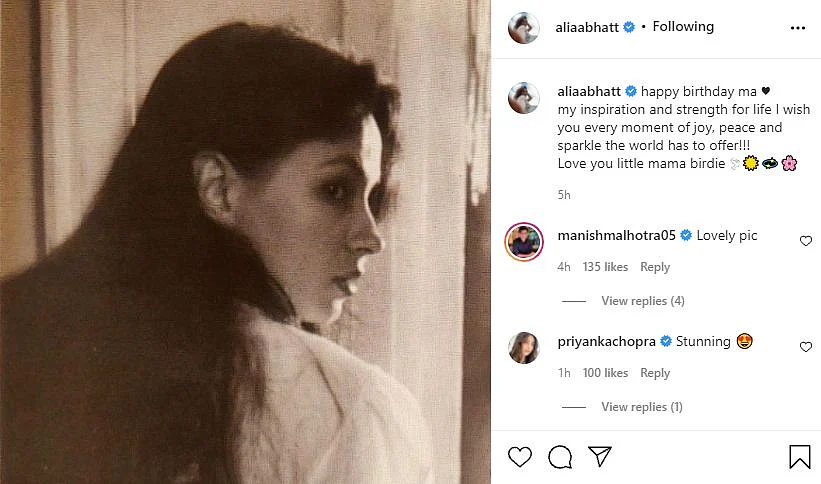 Love You Little Mama Birdie: Alia Bhatt’s Birthday Wish for Soni Razdan