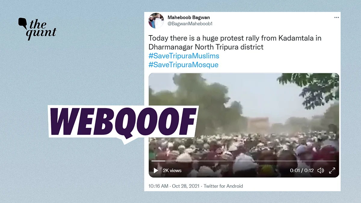 Old, Unrelated Video Shared as Protest Rally Held in Tripura Amid Violence