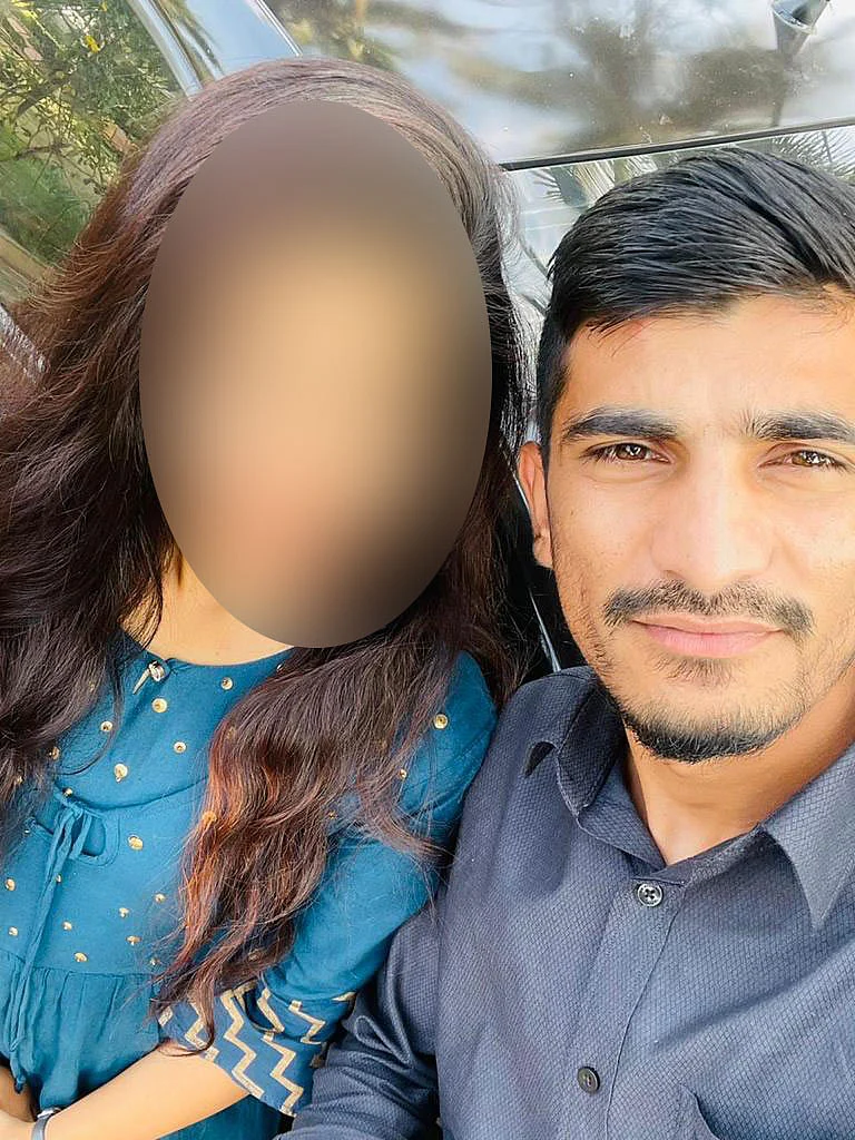 <div class="paragraphs"><p>Arbaz Mulla with the woman, believed to be his girlfriend. Identity withheld.</p></div>