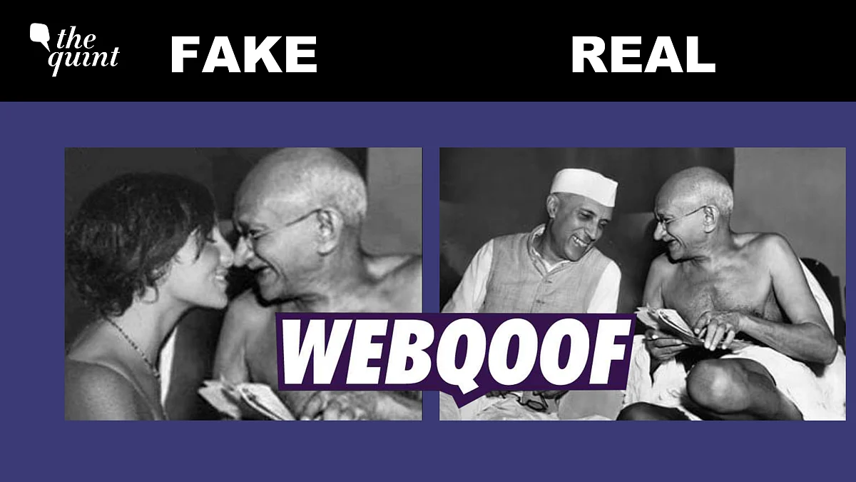 Edited Image of Mahatma Gandhi Shared to Take a Dig at Late Leader