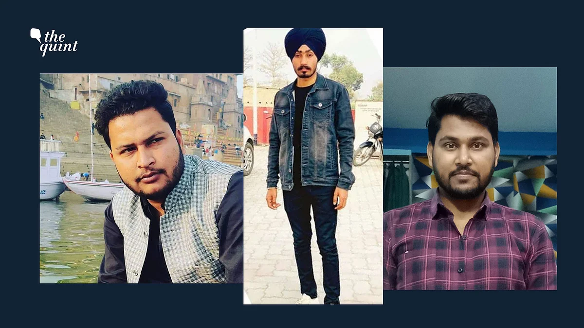 <div class="paragraphs"><p>(From L to R): BJP booth president Shubham Mishra, Loveneet Singh and Raman Kashyap </p></div>