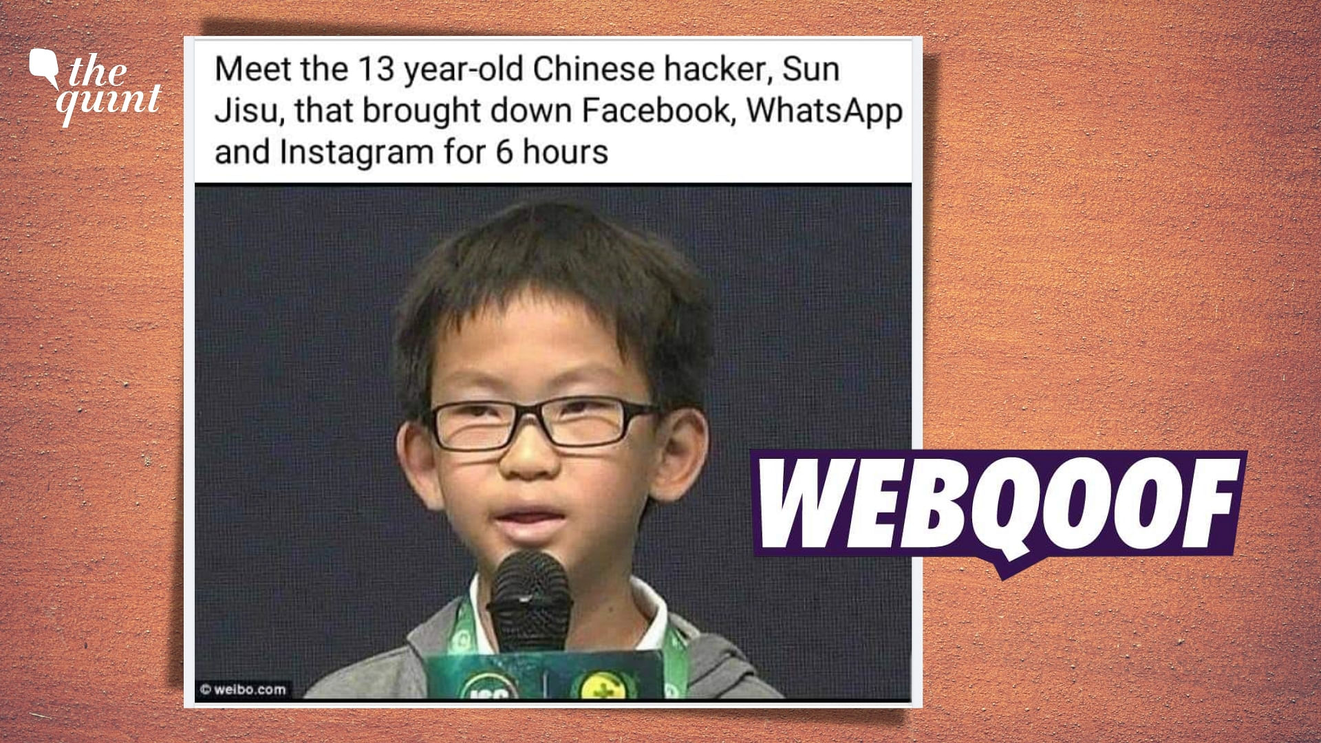 <div class="paragraphs"><p>The claim states that he is a Chinese hacker, Sun Jisu, who is responsible for the Facebook outage.&nbsp;</p></div>