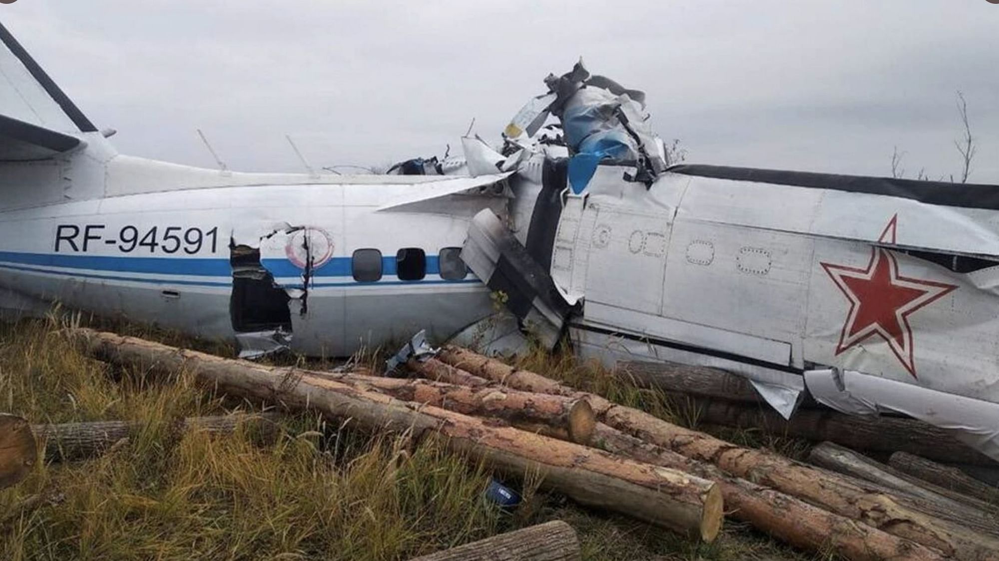 <div class="paragraphs"><p>A photo shared by&nbsp;Russia's Emergency Ministry showed the aircraft from the scene of the crash.</p></div>