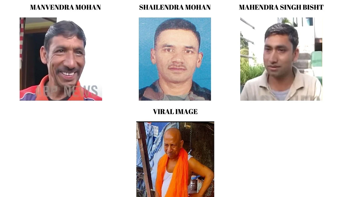 <div class="paragraphs"><p>From left to right: Viral image, Manvendra Mohan, Shailendra Mohan and Mahendra Singh Bisht.</p></div>