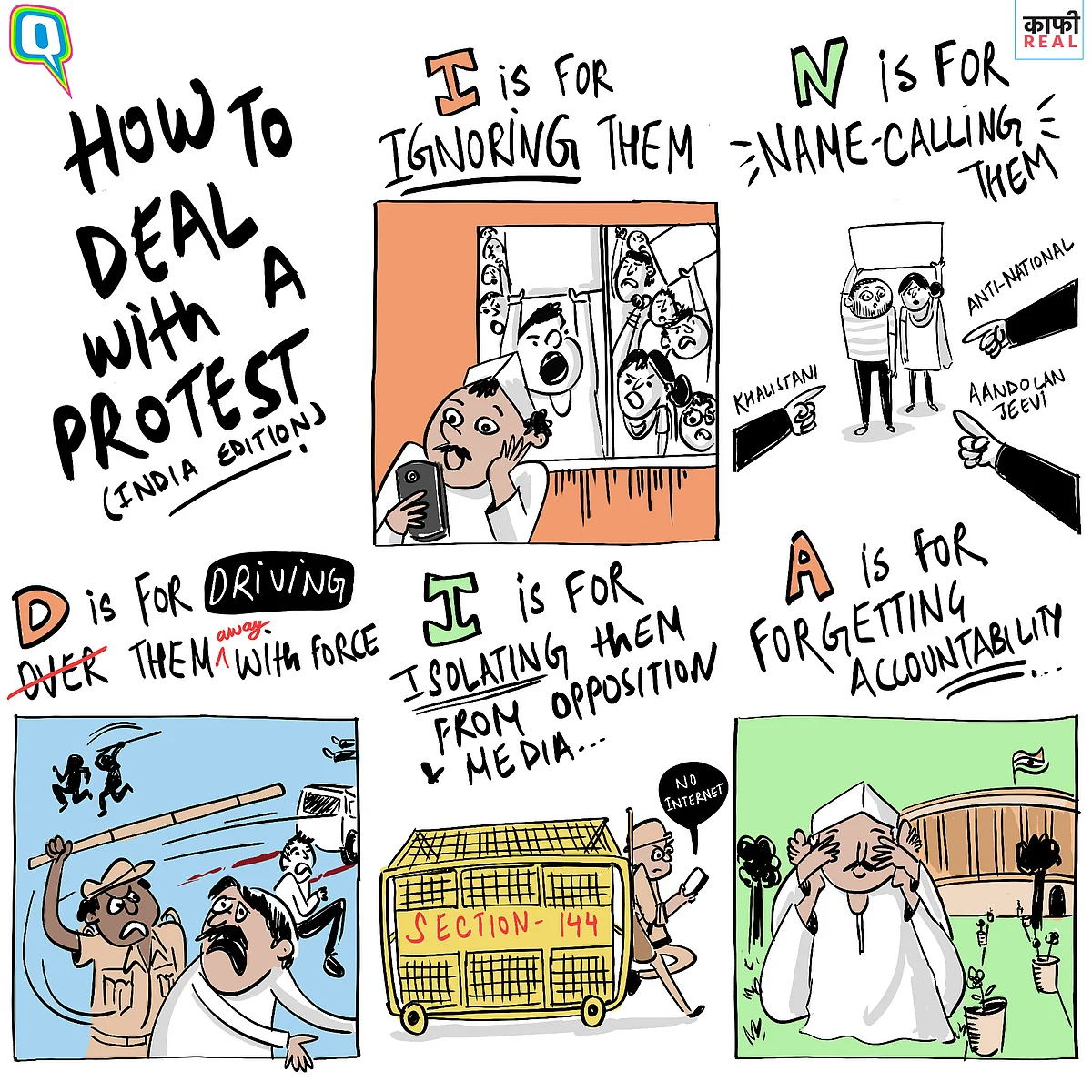 <div class="paragraphs"><p>Perhaps in yet another attempt at self-reliance, India seems to have stumbled upon its own way of dealing with protest.</p></div>