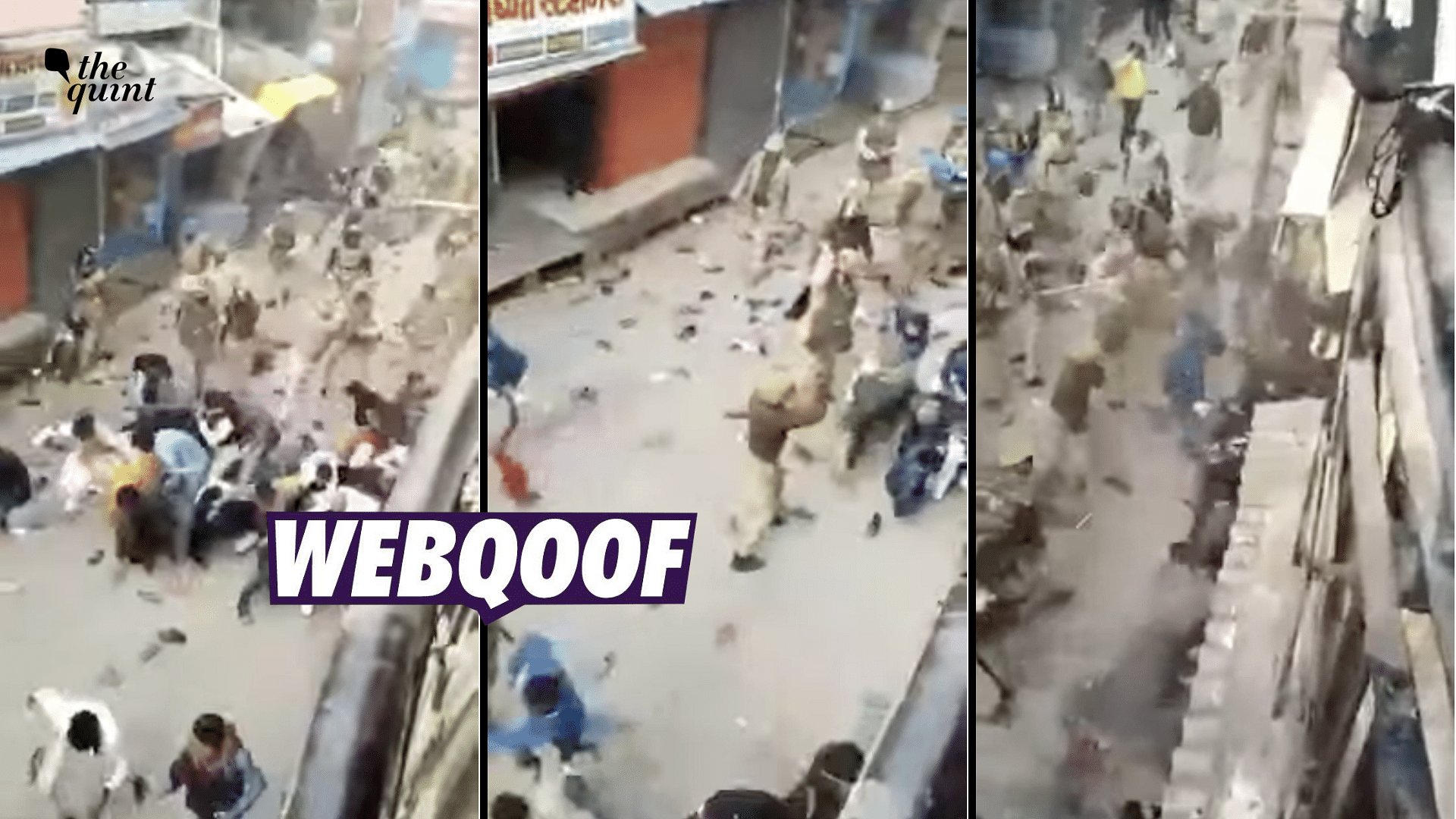 <div class="paragraphs"><p>The video shows violence between police and anti-CAA protestors in Uttar Pradesh.</p></div>