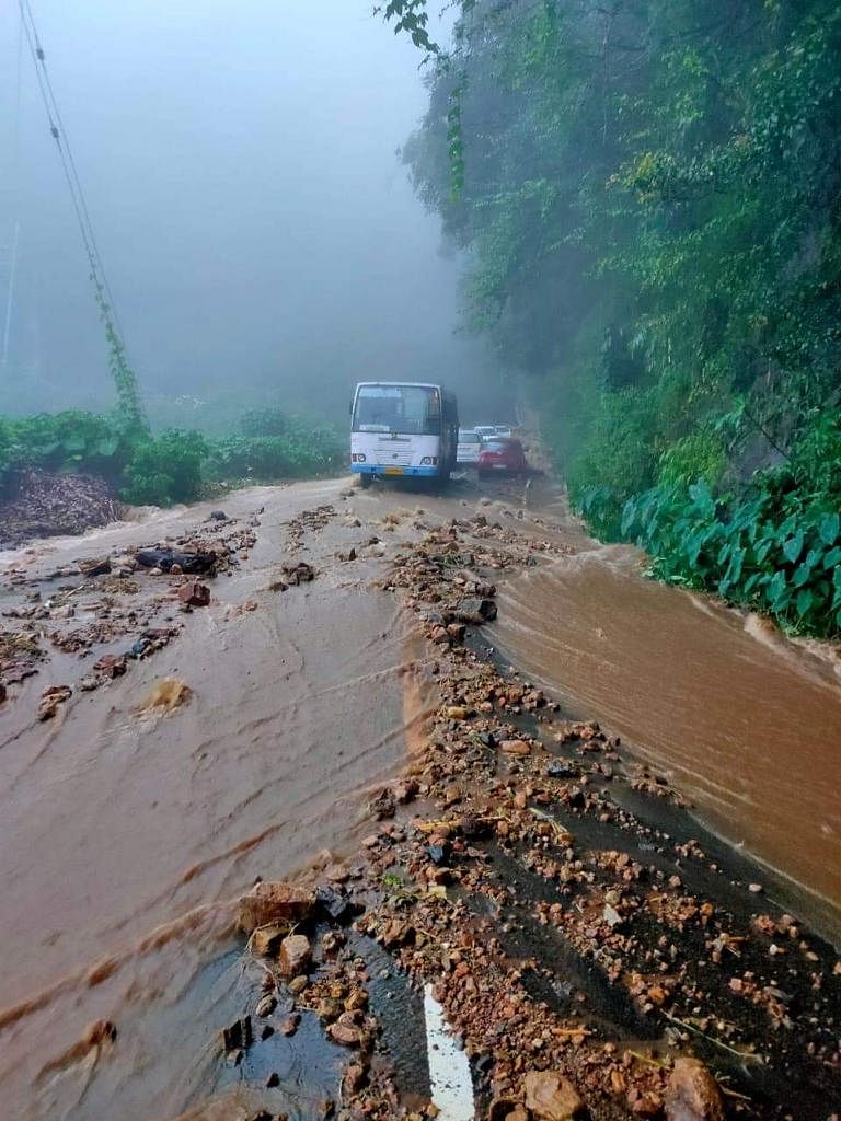 <div class="paragraphs"><p>Incessant downpours have damaged roads in Kottayam.</p></div>