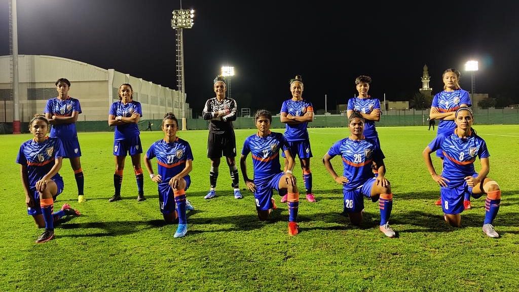 <div class="paragraphs"><p>File Image of the Indian women's football team</p></div>