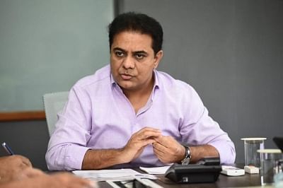 TRS leader KT Rama Rao personifies the party's head-on campaign strategy against the BJP.