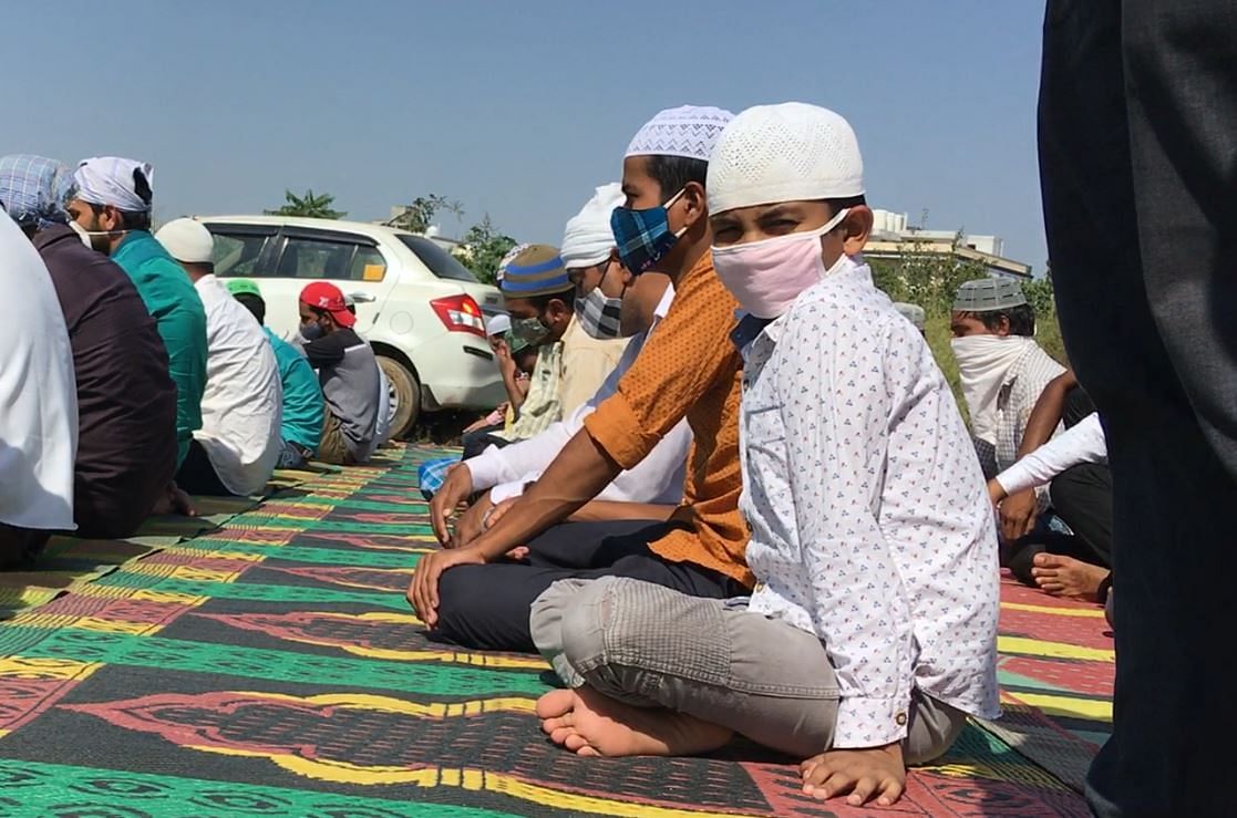 <div class="paragraphs"><p>A kid at the site of Friday prayers in Sector 47, Gurugram on 22 October.</p></div>