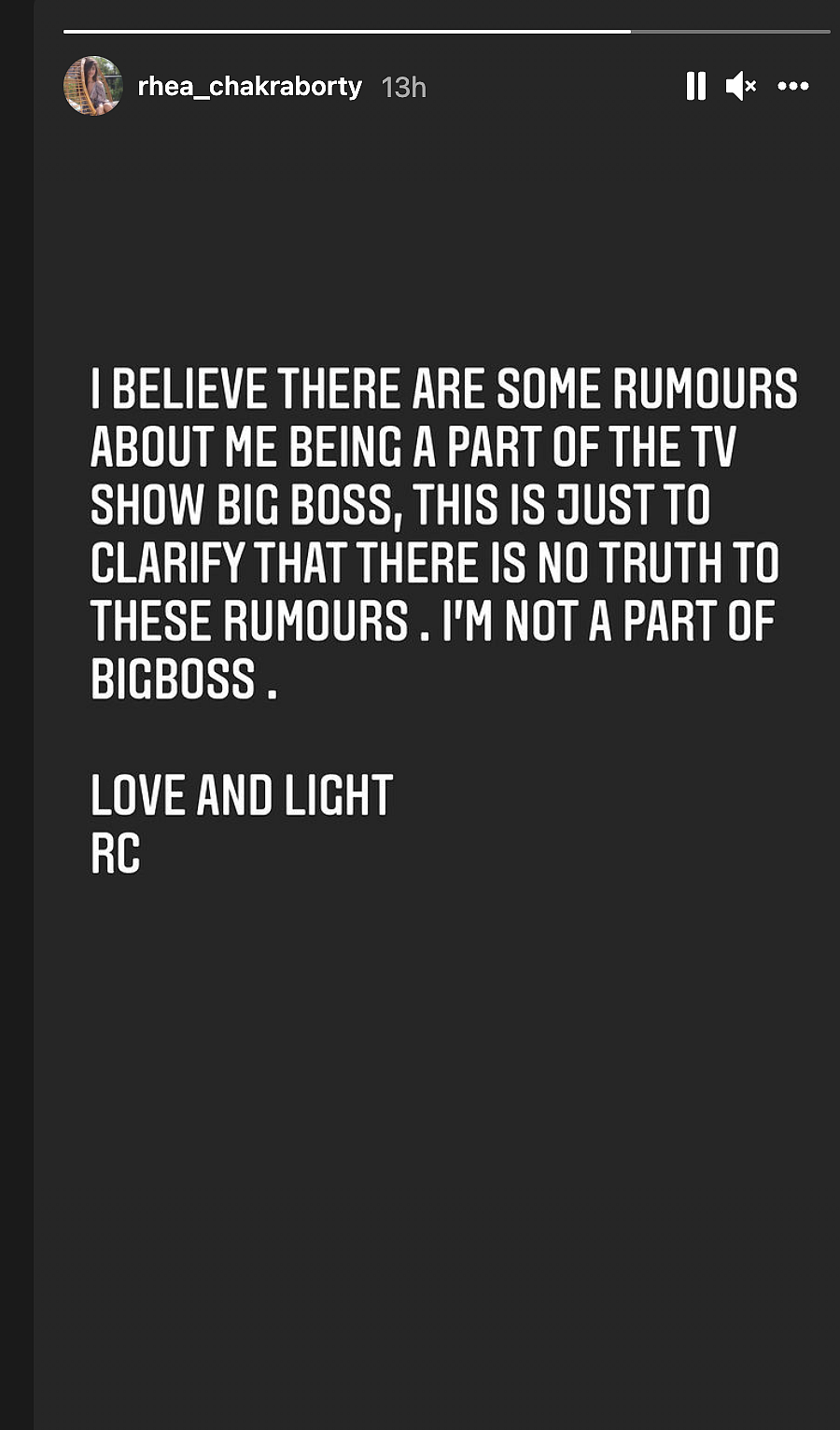 Rhea Chakraborty Reacts to Rumours of Participating in 'Bigg Boss 15'