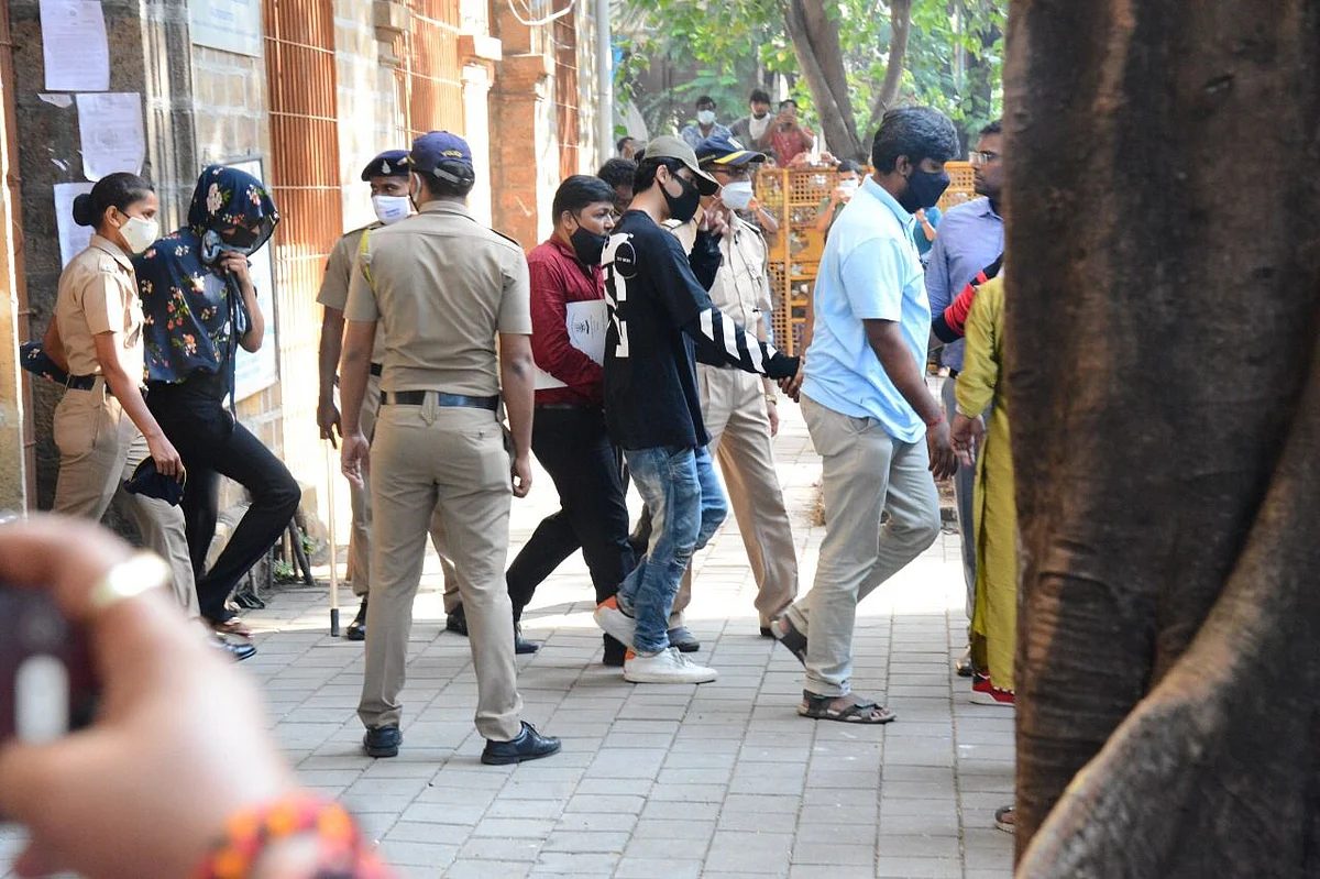 <div class="paragraphs"><p>Aryan Khan at the NCB office.</p></div>