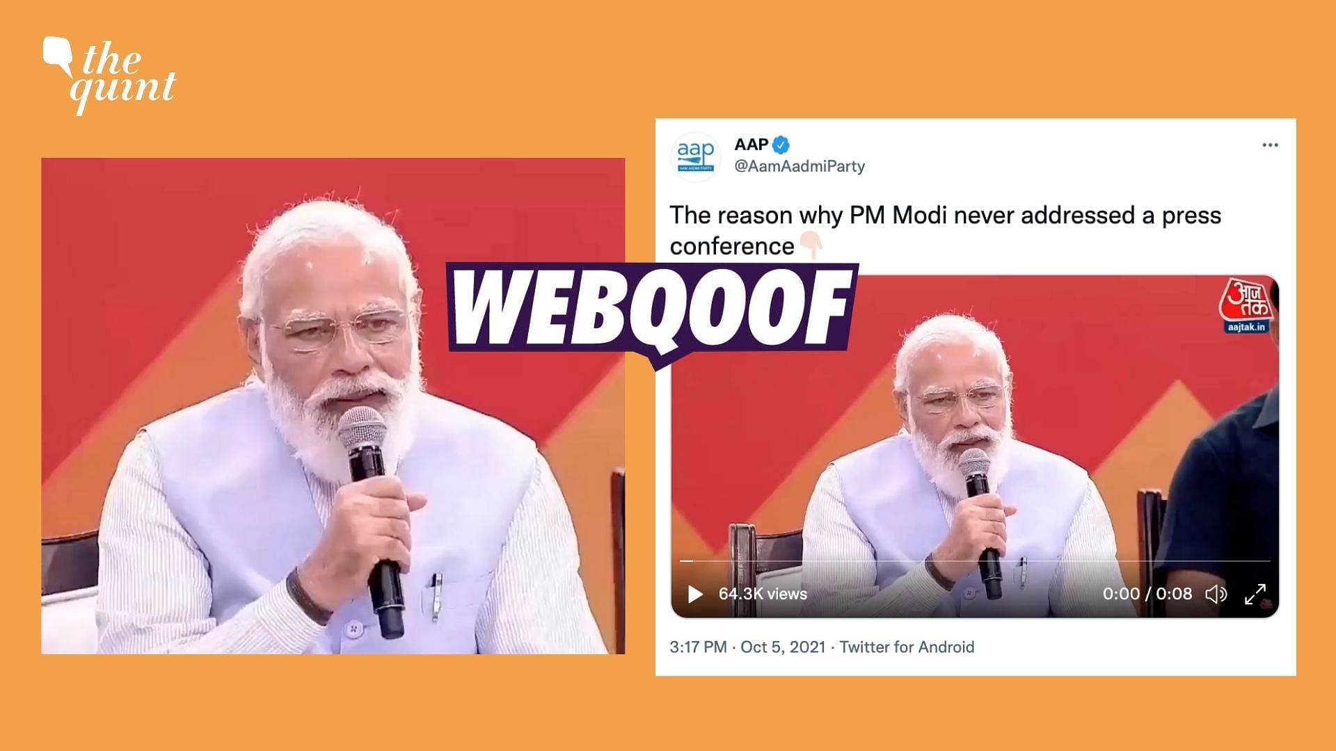 <div class="paragraphs"><p>A clipped video of PM Narendra Modi's interaction with the beneficiary of Awas Yojana, among others, was shared to propagate misleading narrative.</p></div>