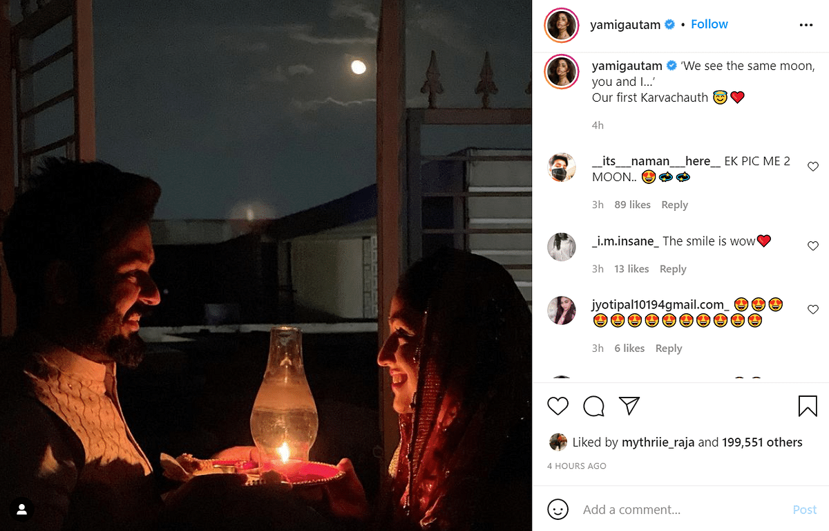Several celebrities like Kartik Aaryan and Mouni Roy showered Varun Dhawan's post with love.