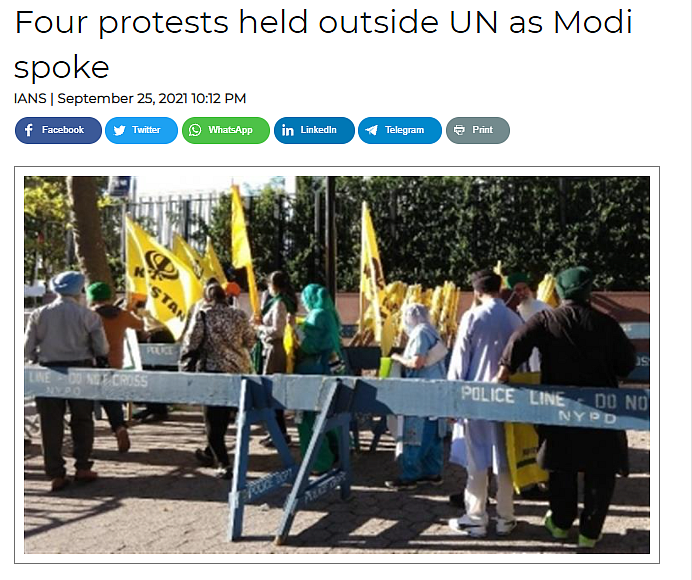 <div class="paragraphs"><p>The report noted that protests took place outside UN Headquarters on 25 September.</p></div>