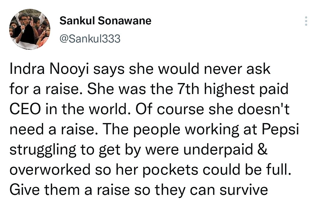 'Privileged': Twitter Hits Back After Nooyi Says 'Cringeworthy' to Ask For Raise