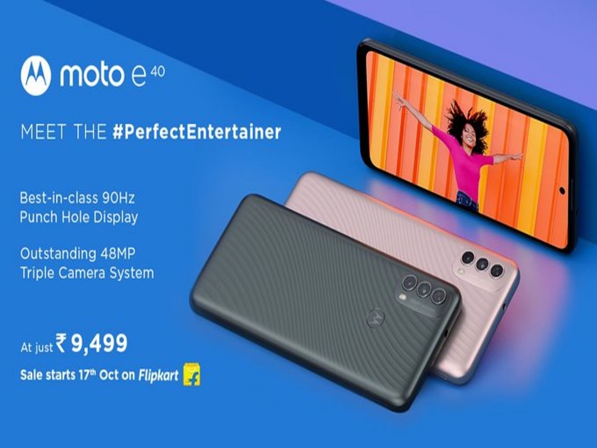 <div class="paragraphs"><p>Moto E40 is available at a starting price of Rs 9,499.</p></div>
