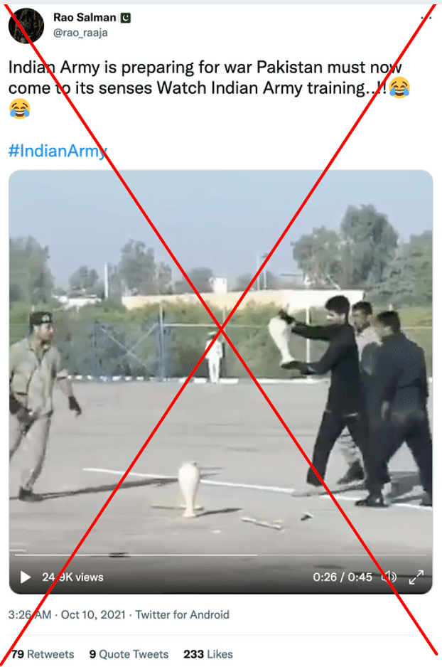 The video is from 2016 and shows the Iranian Army's failed attempts to break what appears as a vase. 