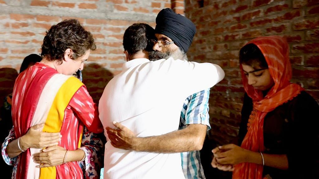 Rahul, Priyanka Gandhi Meet Kin of Slain Farmer, Journalist in Lakhimpur