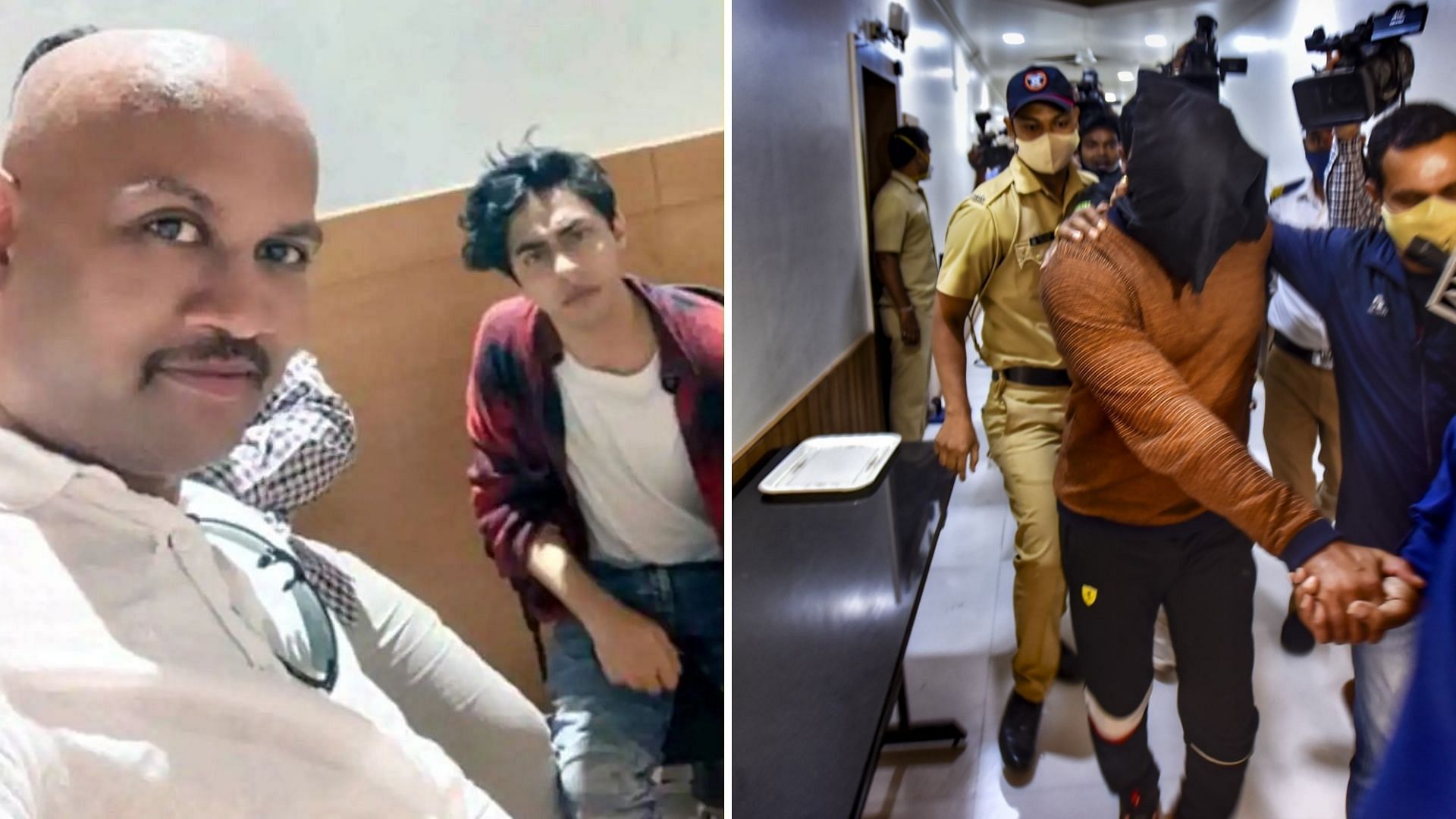 <div class="paragraphs"><p>Images of Kiran Gosavi's selfie with Aryan Khan and him being arrested used for representation purpose.</p></div>