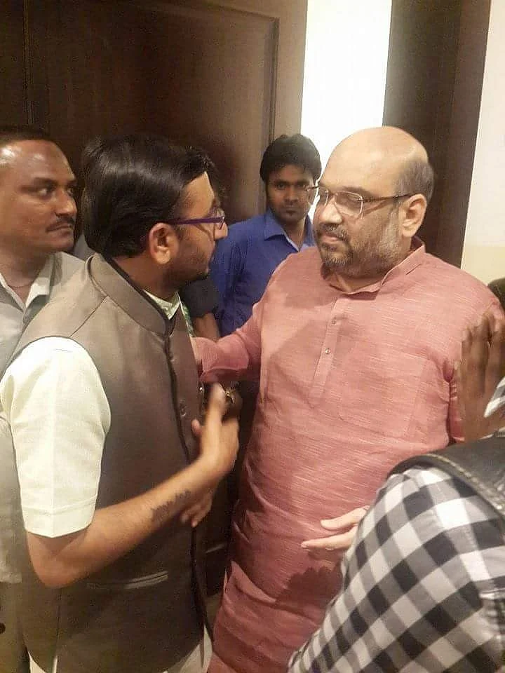 <div class="paragraphs"><p>Malik shared photos of Bhanushali with Home Minister Amit Shah.</p></div>