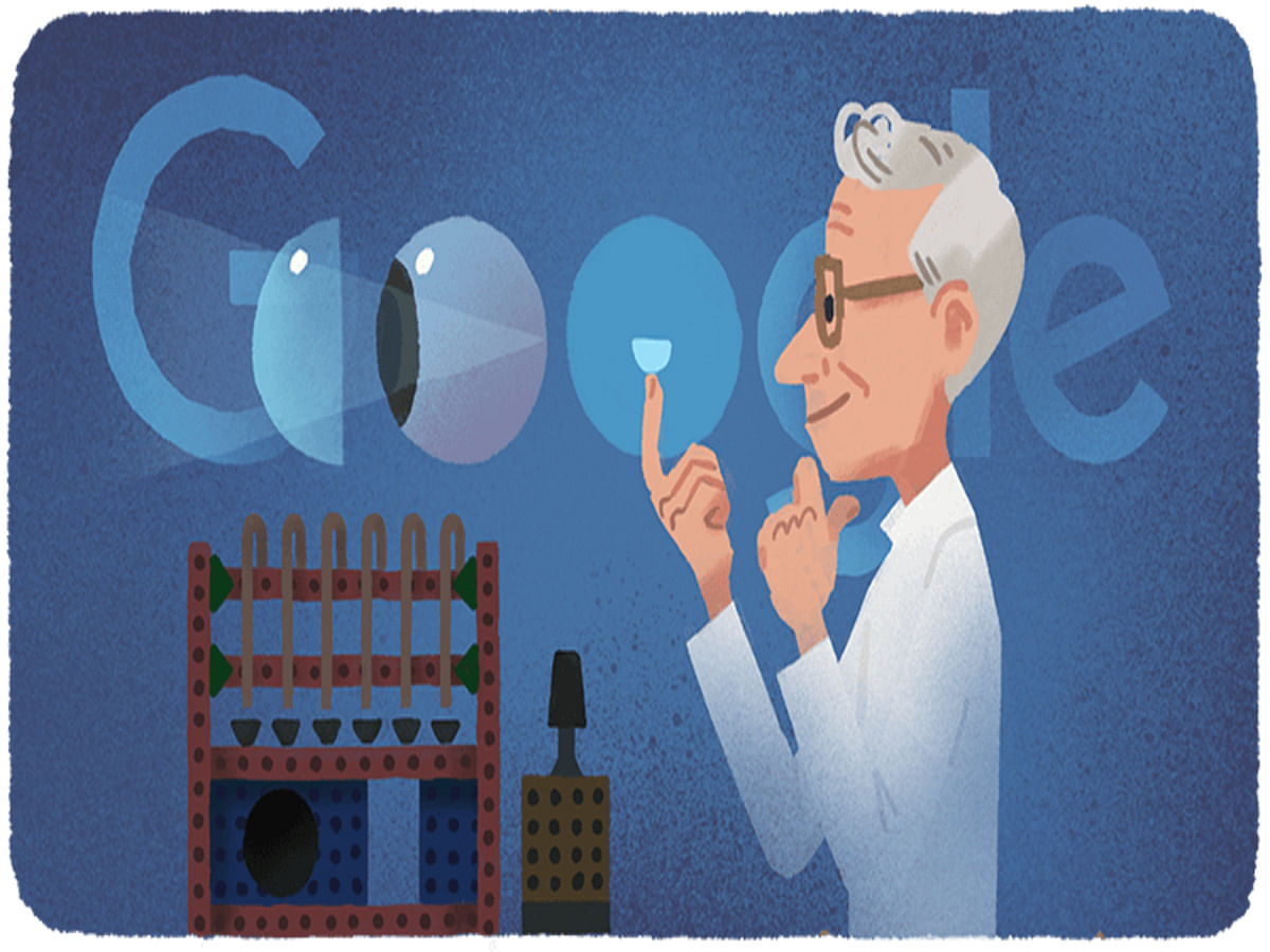 Google Doodle Honours Czech Chemist Otto Wichterle on his 108th Birthday