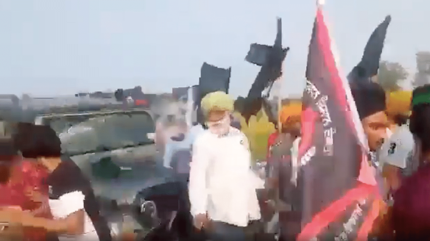 <div class="paragraphs"><p>A new version of an <a href="https://www.thequint.com/news/india/viral-video-appears-to-show-car-mowing-down-farmers-at-lakhimpur-kheri-uttar-pradesh-bjp">earlier video clip</a> that showed an SUV purportedly ramming into protesting farmers from behind in Lakhimpur Kheri on Sunday, 3 October, has emerged.</p><p><br></p></div>