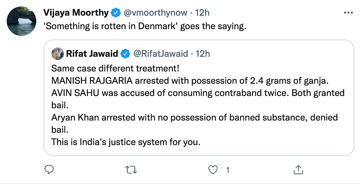 Twitter Calls Out “Hypocrisy” as Two Others Accused With Aryan Khan Get Bail