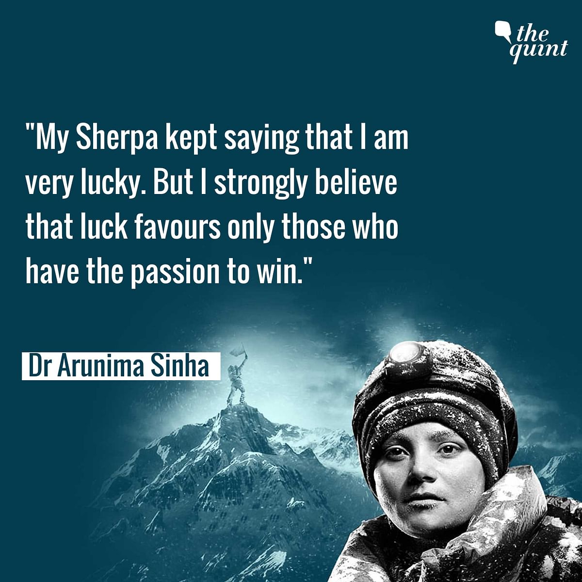 A terrible accident, a shattered dream but she fought back. Arunima won six world records in six years.