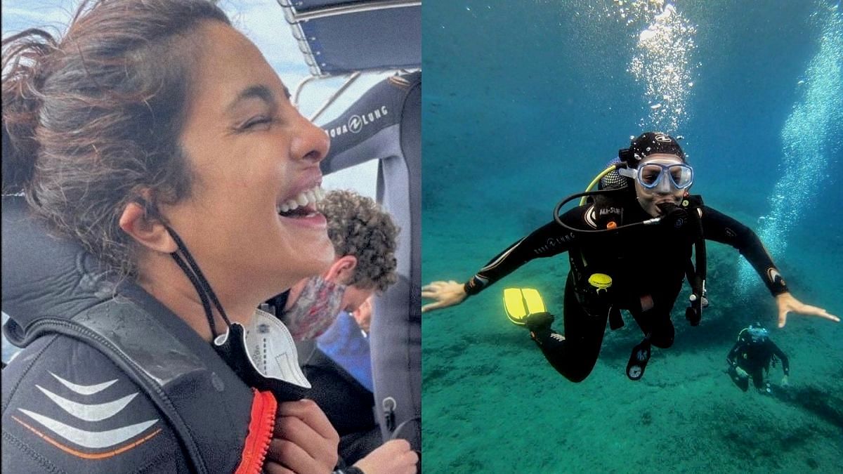 <div class="paragraphs"><p>Priyanka Chopra enjoys her Sunday scuba diving with her friends.</p></div>