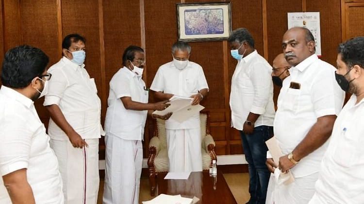 <div class="paragraphs"><p>Elangovan gave a copy of a letter written by Tamil Nadu Chief Minister MK Stalin to Pinarayi Vijayan seeking Kerala's support to oppose the test.</p></div>