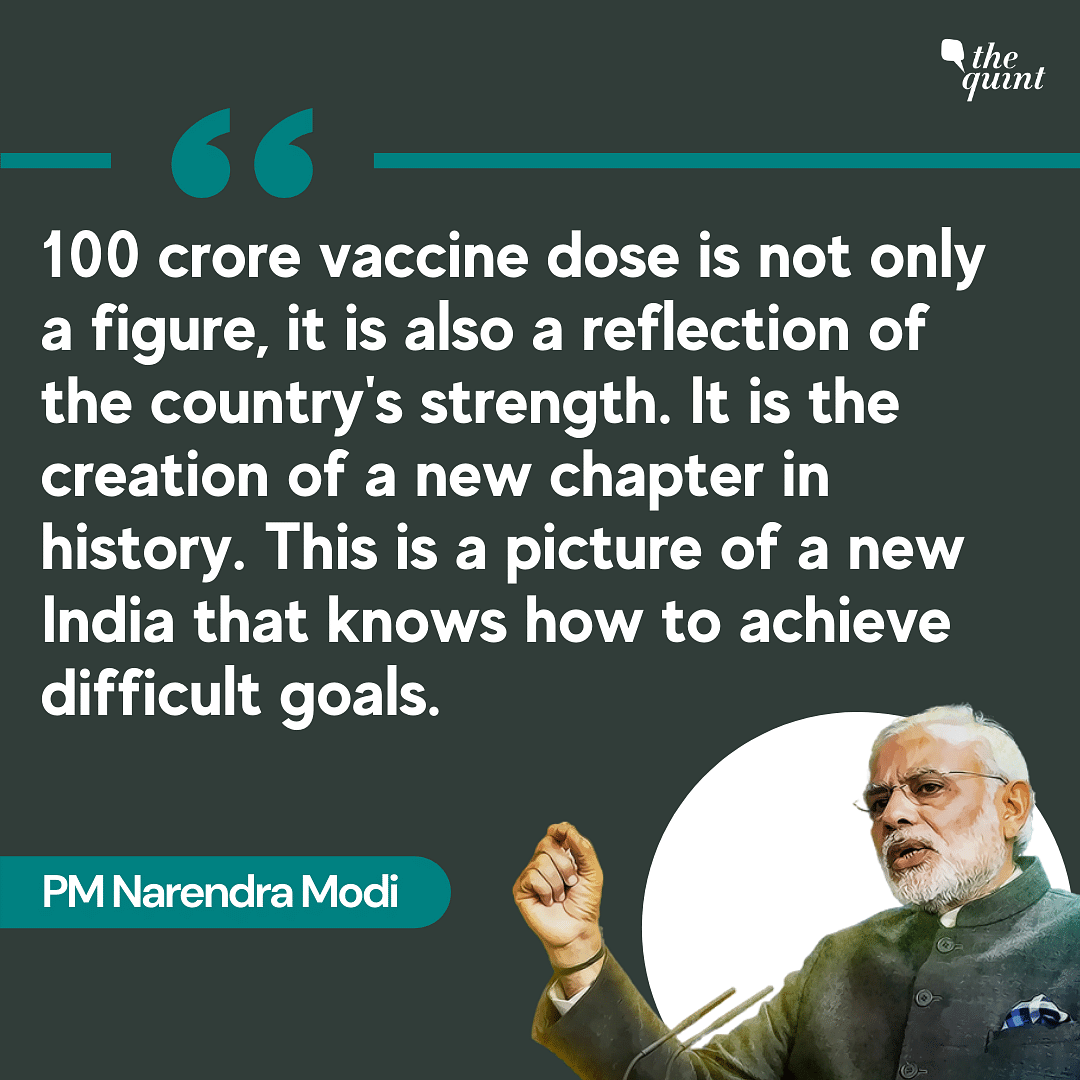 Prime Minister Modi's address to the nation comes a day after India hit the 1 billion vaccinations milestone.