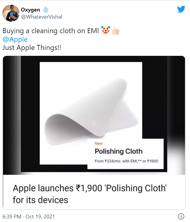 It is still unclear what sets Apple's cleaning cloth apart.