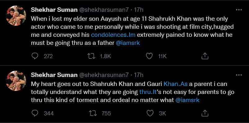 Shekhar Suman also said that he visited late Sushant Singh Rajput's father after the actor's demise.
