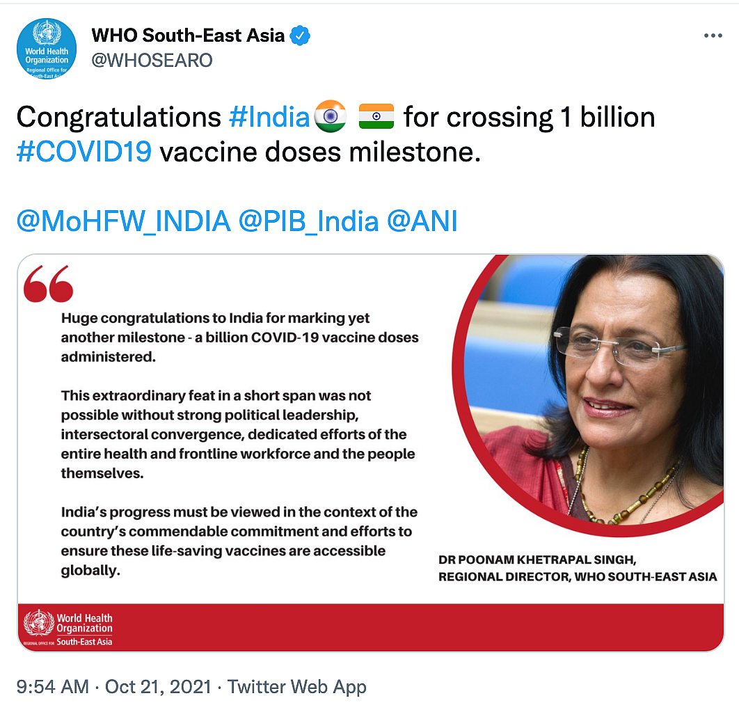 India Will Clock Next Billion Doses in 3 to 4 Months: Vaccine Panel Head