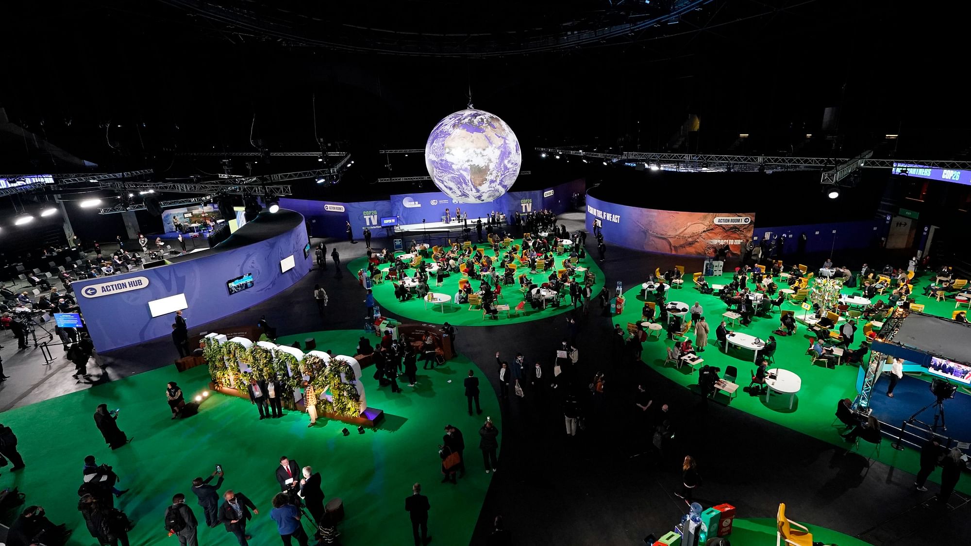<div class="paragraphs"><p>Delegates gather in the Action Zone at the COP26 U.N. Climate Summit in Glasgow, Scotland.</p></div>