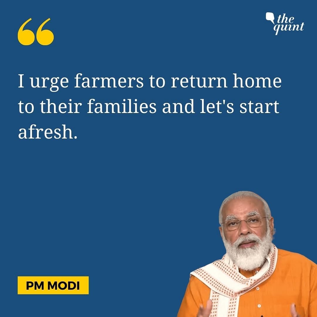 "I want to tell the country that we have decided to repeal the three farm laws," PM Modi announced on Gurpurab.