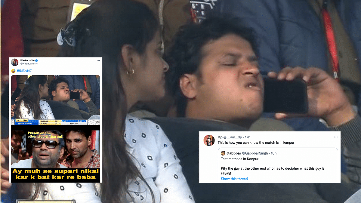Man Chewing Guthka During India V New Zealand Test Triggers Jokes on Twitter
