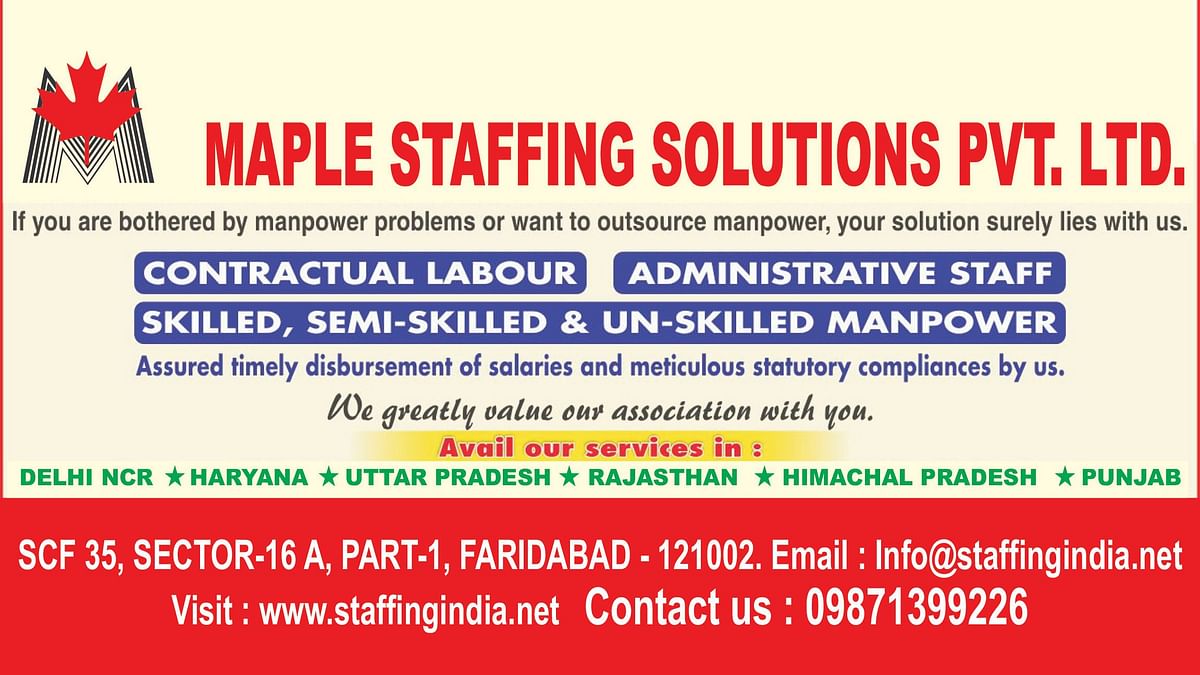 Maple Staffing Solutions offers expert services in managerial, skilled, semi-skilled, and unskilled recruitments.