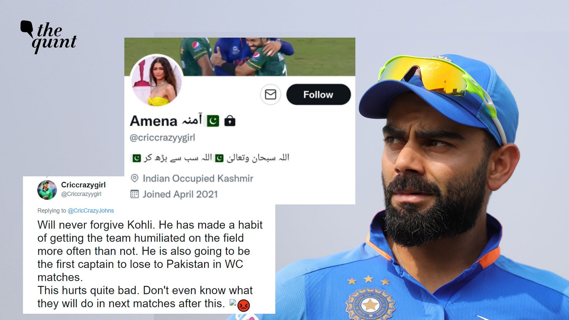 <div class="paragraphs"><p>An account which has changed names several times in the last few months abused Virat Kohli daughter following India's defeat against New Zealand on Sunday.</p></div>