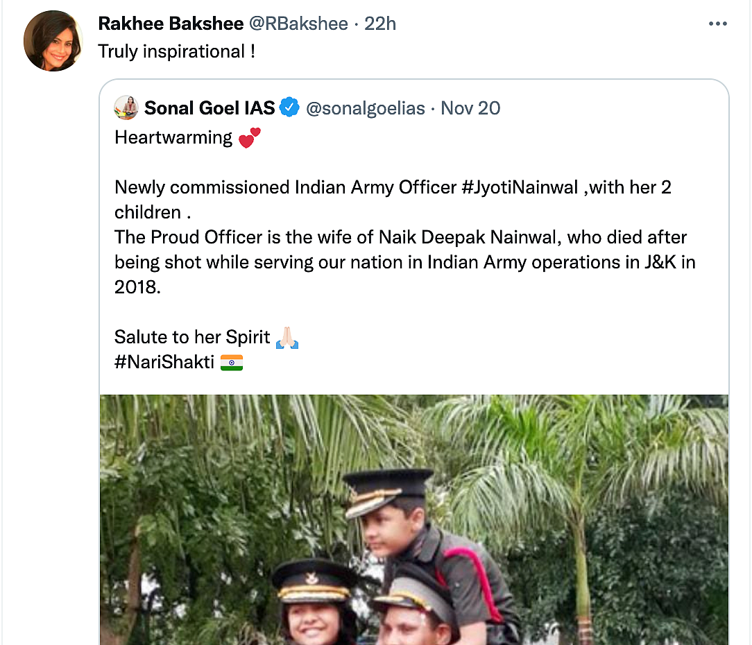 Wife Joins Indian Army as a Tribute to Martyred Husband 3 Years After His Death