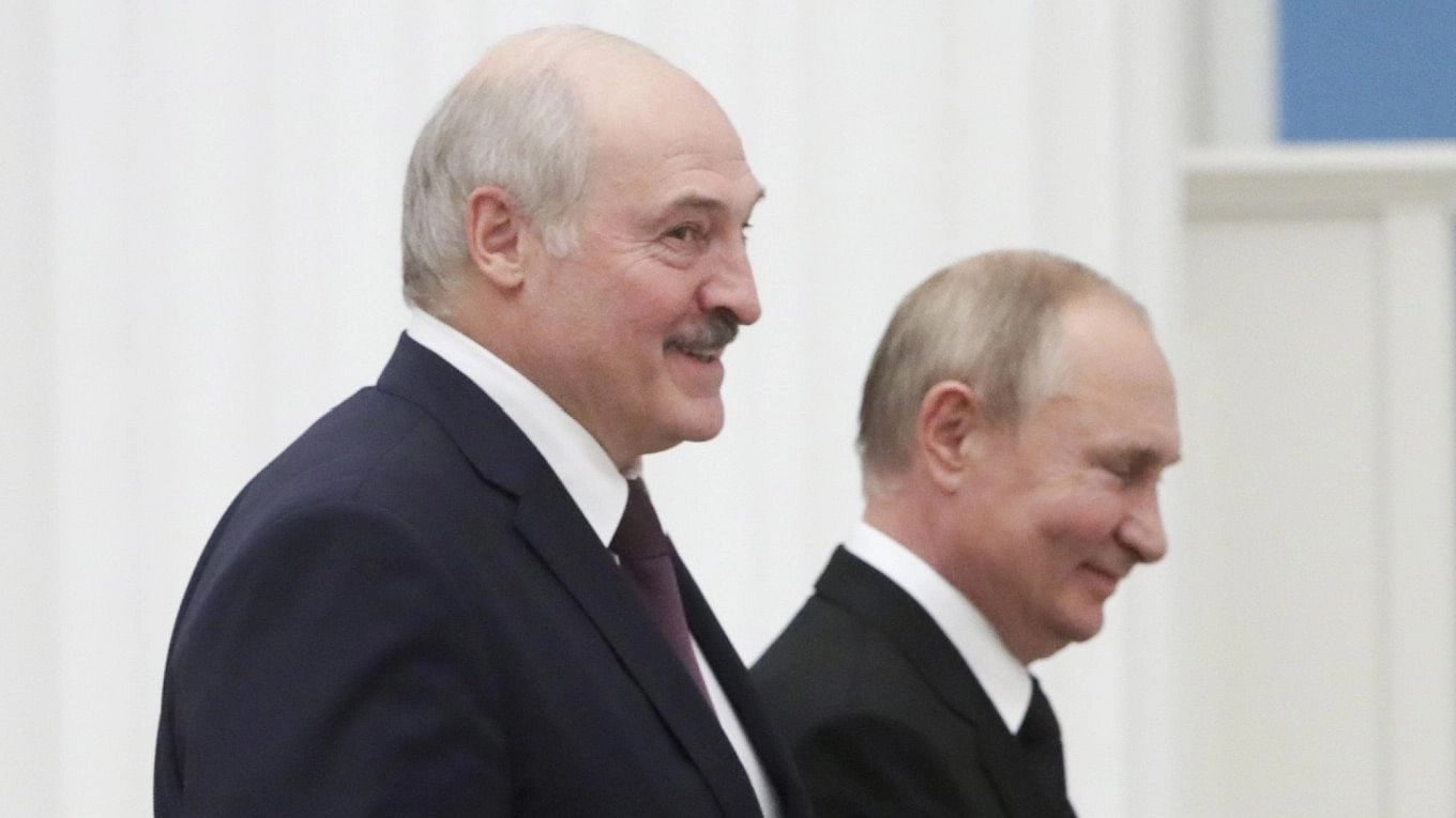 <div class="paragraphs"><p>President of Belarus Alexander Lukashenko and President of Russia Vladimir Putin.&nbsp;</p></div>