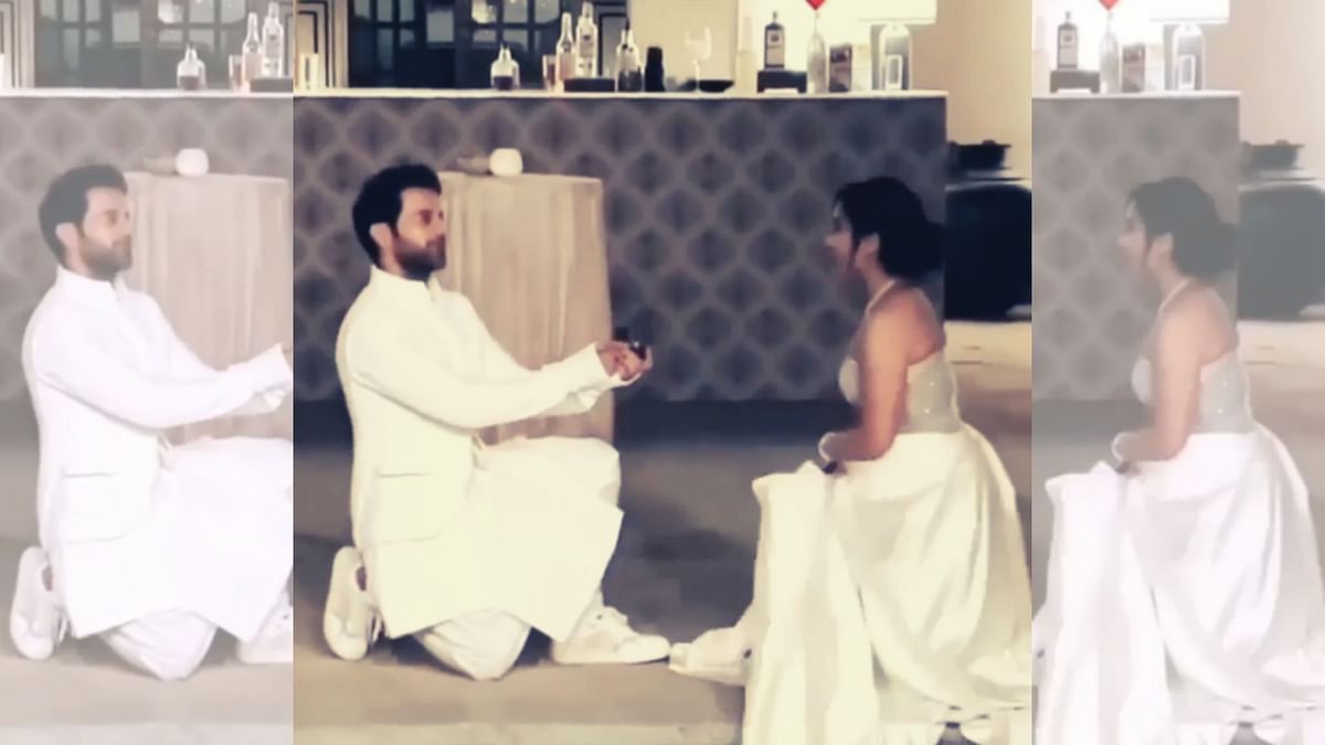 Watch Rajkummar Rao Proposing to Patralekhaa On Bended Knee Before Engagement