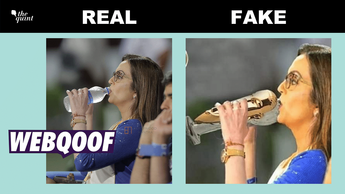No, That’s Not a Real Photo of Nita Ambani Drinking 'Luxury' Water!