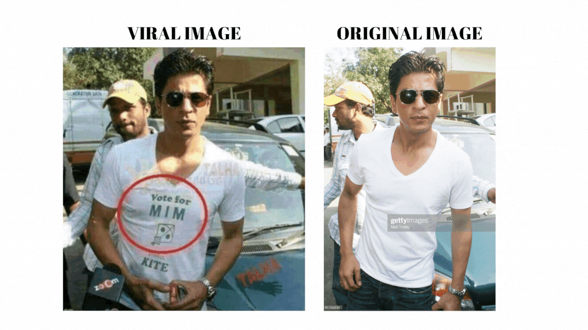 The original image dates back to 2009 when Shah Rukh Khan visited the sets of film Blue to meet Akshay Kumar.