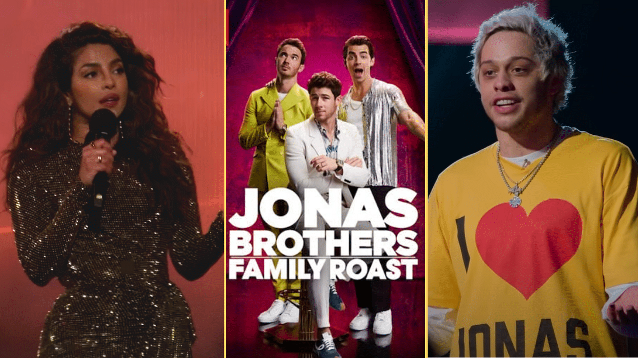 <div class="paragraphs"><p>Priyanka Chopra Jonas and Pete Davidson were among those who roasted Joe, Kevin, and Nick Jonas at Netflix's&nbsp;<em>Jonas Brothers Family Roast.</em></p></div>