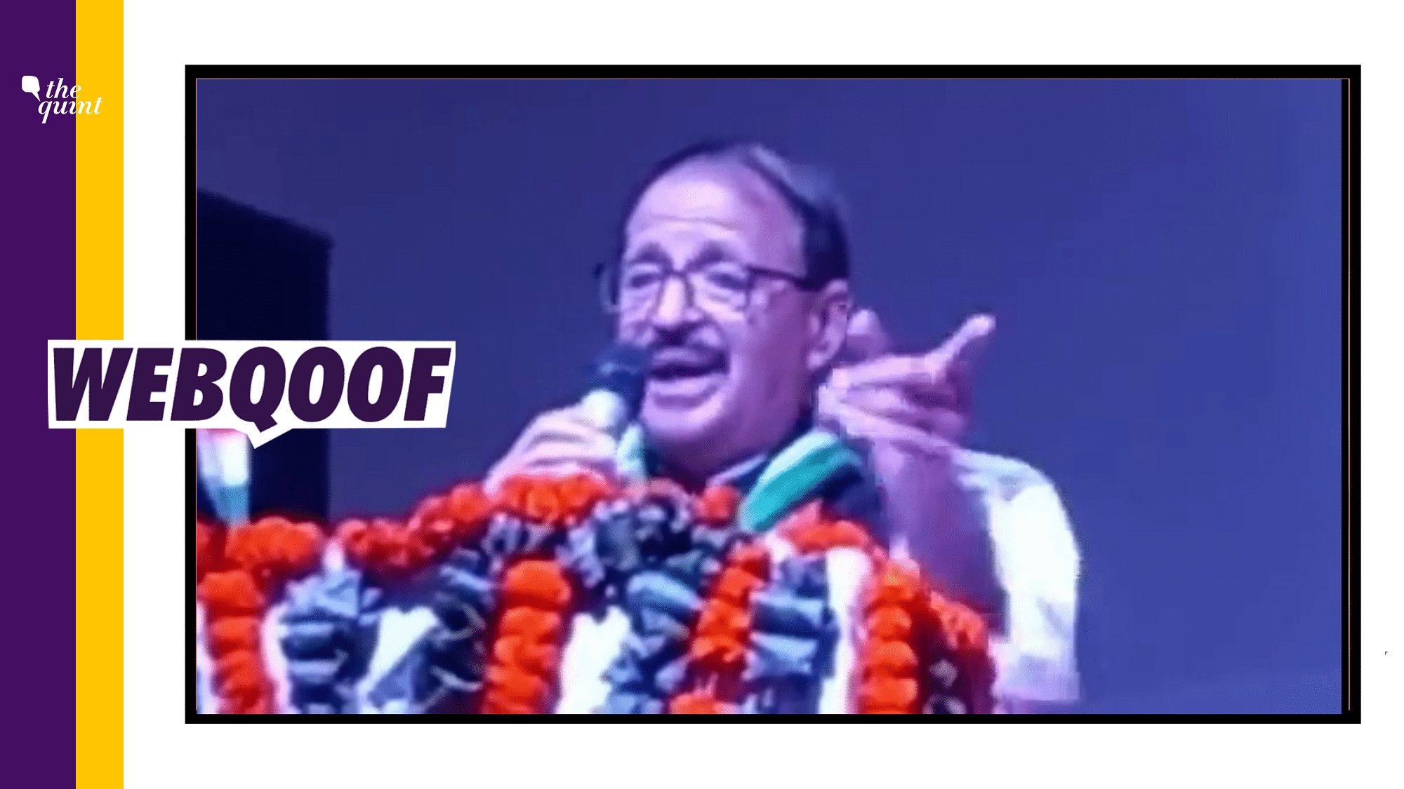 <div class="paragraphs"><p>A clipped video of Congress leader Rashid Alvi was shared to claim that he said that every person who chants 'Jai Shri Ram' slogans is a demon.</p></div>